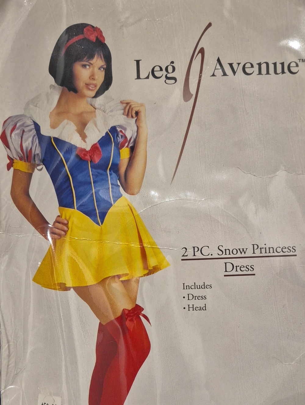 Vintage Leg Avenue Snowwhite Princess Costume - Blue, Yellow & Red Womens Large